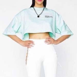 FENTY PUMA BY RIHANNA CROPPED CREW NECK T-SHIRT